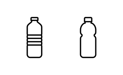 Bottle icon vector. bottle sign and symbol