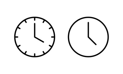 Clock icon vector. Time sign and symbol. watch icon