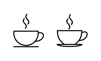 coffee cup icon vector. cup a coffee sign and symbol