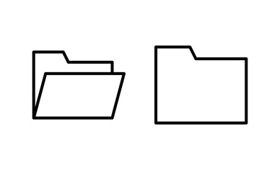 Folder icon vector. folder sign and symbol