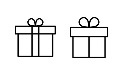 Gift icon vector. gift sign and symbol. birthday gift