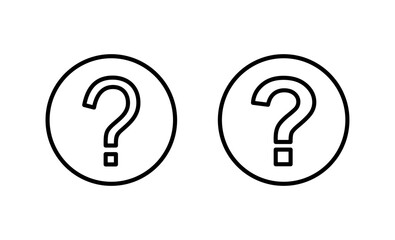 Obraz na płótnie Canvas Question icon vector. question mark sign and symbol