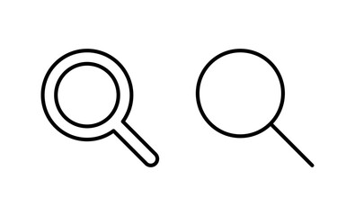 Search icon vector. search magnifying glass sign and symbol