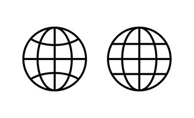 Web icon vector. go to web sign and symbol. web click icon. Global search icon