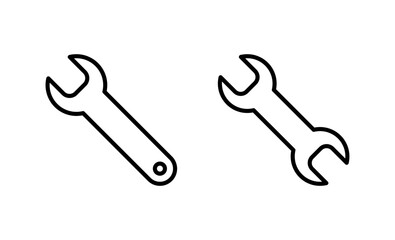 Wrench icon vector. repair icon. tools sign and symbol