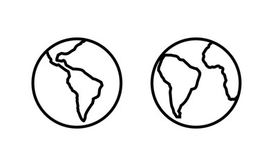 World map vector. Worldmap sign and symbol. Globe icon