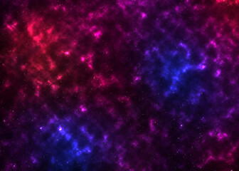 abstract background using a space or nebula theme with a composition of bright purple, bright red, and bright blue
