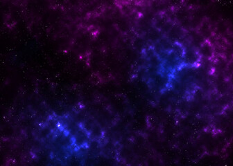 abstract background using a space or nebula theme with a composition of bright purple and bright blue