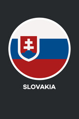 Poster with the flag of Slovakia