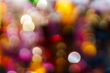 Vibrant abstract background with bright colorful bokeh defocused lights and creative illustration...