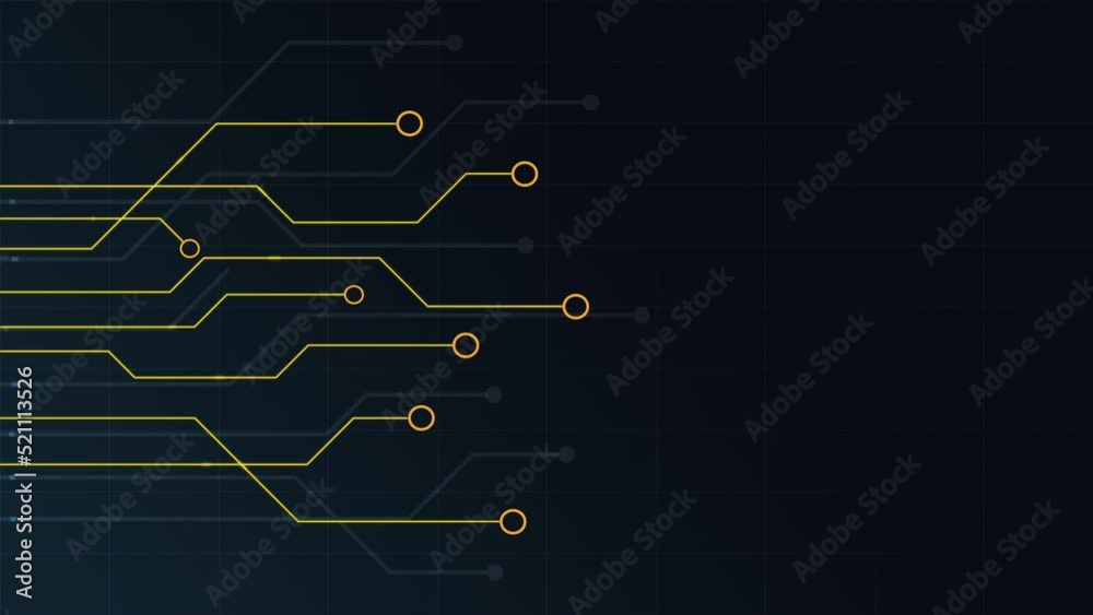 Poster Abstract connect lines and dots.Technology graphic Network background.