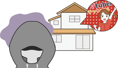 Vtuber　女性　自宅　ストーカー