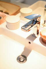 hydrant shower with bathtub in bathroom