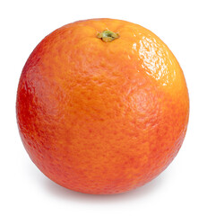 Red Blood orange isolated on white background, Fresh Blood orange on White Background With clipping...