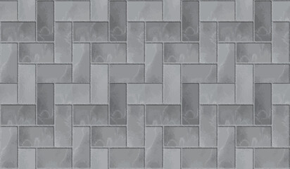 Black-gray tile floor texture vector background