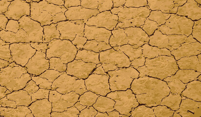Brown soil background , Bad dry environment vector wallpaper concept