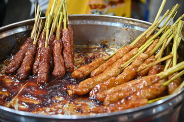 Kuching, Malaysia - August 1, 2022: The Annual Kuching Festival Street Fair