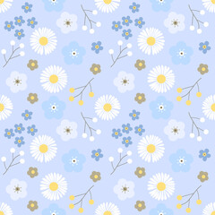 Obraz premium seamless pattern with flowers.