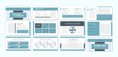 Business PowerPoint presentation template with ppt proposal marketing slides brochure design