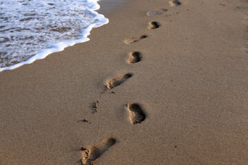Coast of the Mediterranean Sea in northern Israel.
