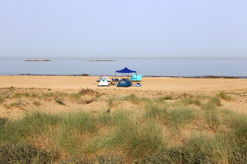 Fototapeta premium Coast of the Mediterranean Sea in northern Israel.