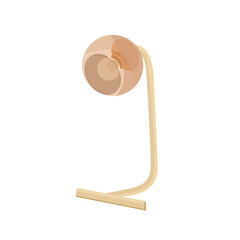 Stylish table lamp. Interior items for a modern home. Vector objects isolated on a white background