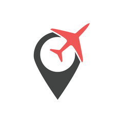 Airplane routes icons  symbol vector elements for infographic web