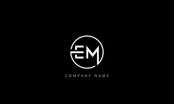 EM, ME Abstract Letters Logo Monogram