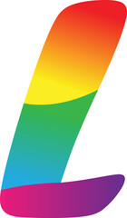 Alphabet L logo design. vector logo.