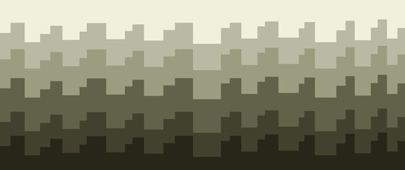 Abstract geometric gears shape look-alike in papercut style, suitable for background, backdrop, illustration, digital art gallery, game assets, and other graphical resources