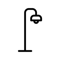 Stand lamp icon template