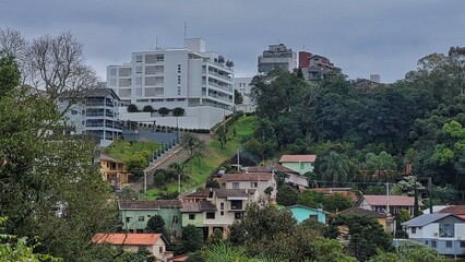 Obraz premium houses on the hill