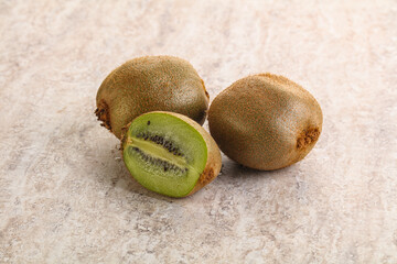 Sweet ripe and juicy kiwi fruit