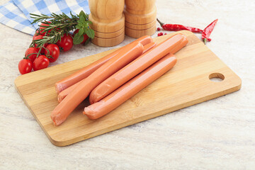 Boiled Pork sausages for brakfast