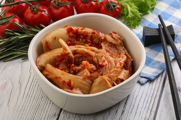 Korean food - spicy Kimchi cabbage