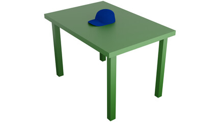 A Preposition of Place of A 3D Hat on The Table. A preposition of place is a preposition which is used to refer to a place where something or someone is located.