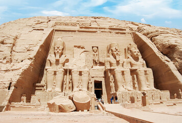 The Great Temple of Ramesses II. Abu Simbel, Egypt