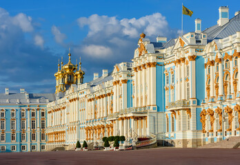 Catherine palace in Tsarskoe Selo (Pushkin), Saint Petersburg, Russia