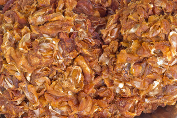 Tamarind processing, Fresh brown tamarind fruit as background