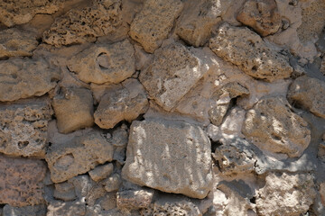 ANCIENT MASONRY WALLS IN THE FORTRESS