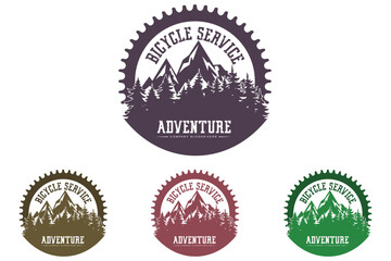 Bike Logo Icon Vector, vehicle for sports, racing, casual, downhill, retro template