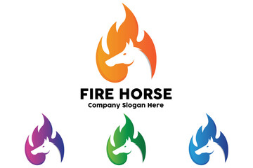 Cowboy Man Riding Horse Powerfully Silhouette at Sunset, icon logo design