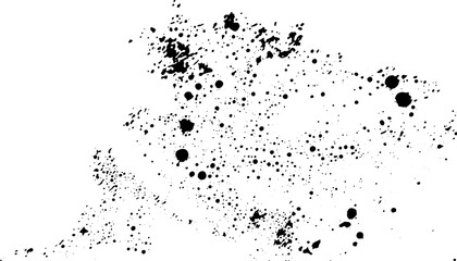 Bubbles, circles, splatter texture. Paint spatter, spots, dots, splashing like a galaxy. Isolated png illustration, transparent background. Asset for overlay, montage, collage, brush, shadow, pattern.