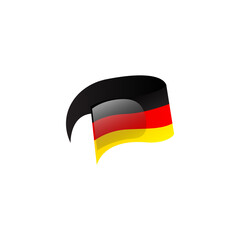 Gemany flag label banner design vector isolated