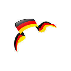 Germany flag ribbon banner design vector