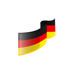 Wavy flag germany vector isolated clipart