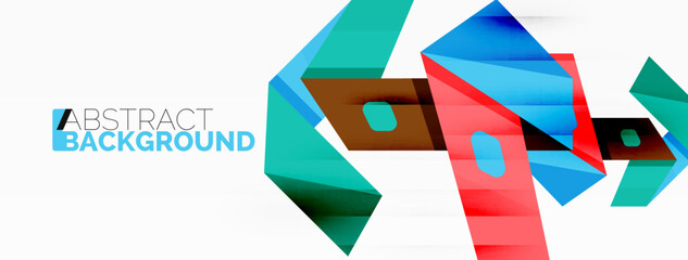 Abstract line and triangle background. Creative geometric abstract backdrop. Business template for wallpaper, banner, background or landing