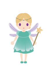 妖精の女の子のイラスト