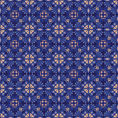 Garden Nature Seamless Pattern Floral Background Damask Aboriginal Ornament Art