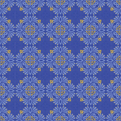 Garden Nature Seamless Pattern Floral Background Damask Aboriginal Ornament Art